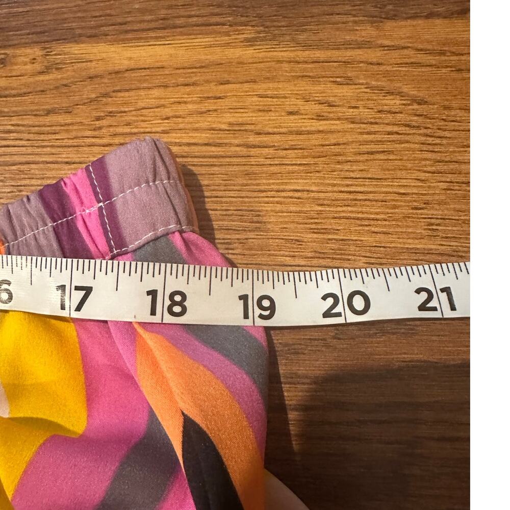 Flint & Moss Flowy Striped Maxi Skirt Multicolor Size XL Boho Vibrant Summer - Picture 7 of 8